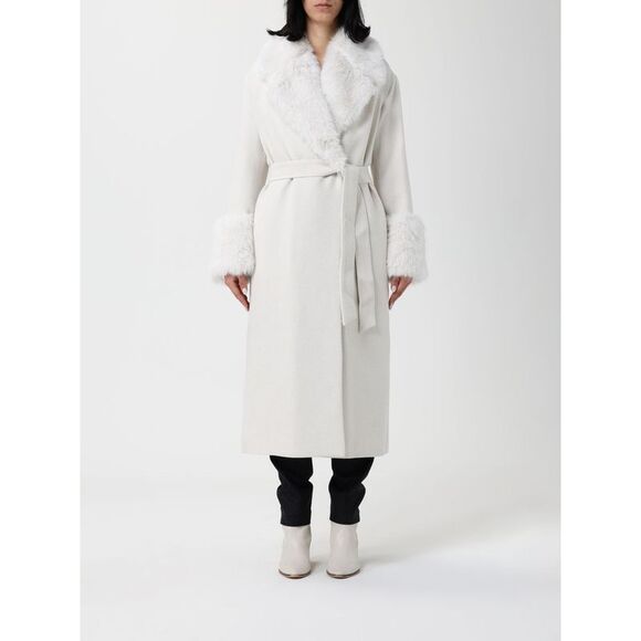 Twinset Handbags - Twinset Fur Coat Woman Pearl